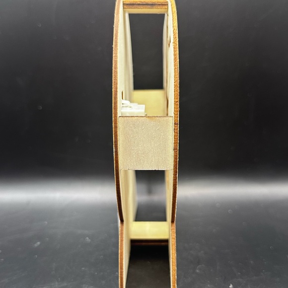 Wooden Lit Witch on a Broom Halloween Craft Decor Paint Yourself Night Light - Picture 3 of 3